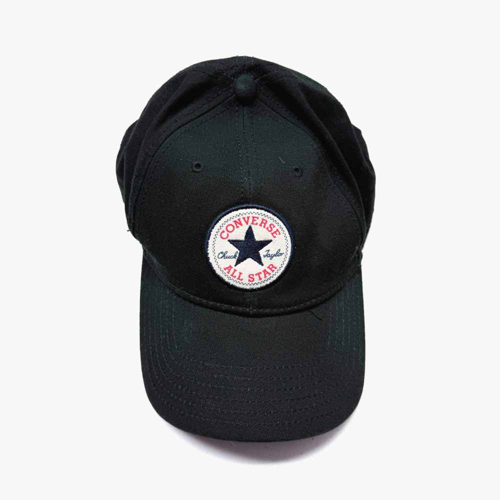 Converse Chuck Taylor All Star Adjustable Baseball Hat Black Cotton